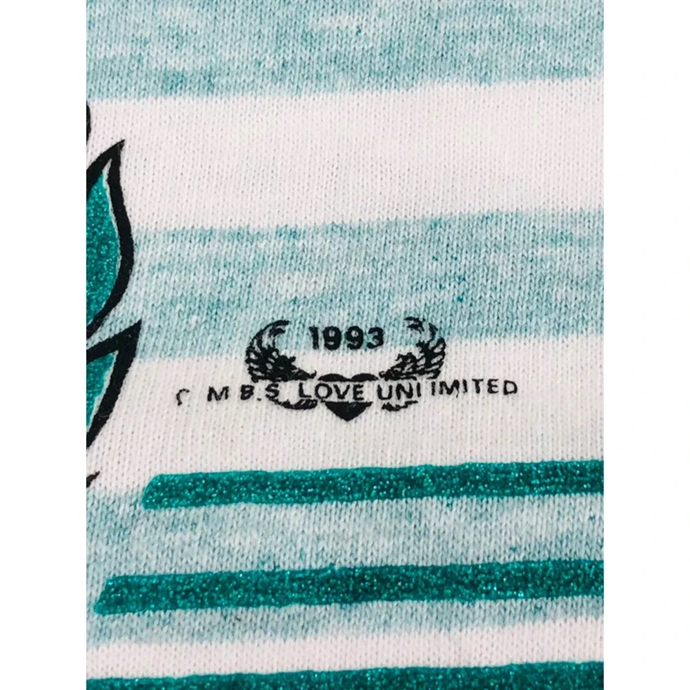 Vintage 1993 Florida Mens XL Shirt One Size Single Stitched Green Flamingo EUC
